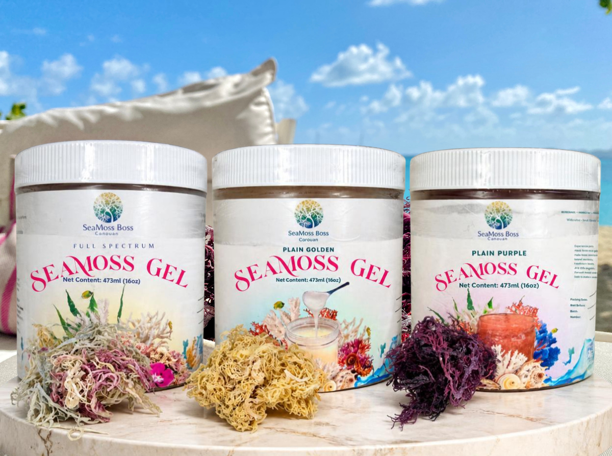 Pure SeaMoss Gel Bundle: Gold, Purple, Full Spectrum