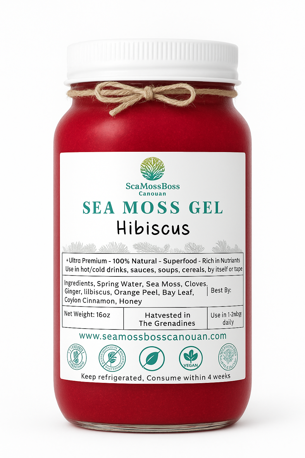 Hibiscus SeaMoss Gel