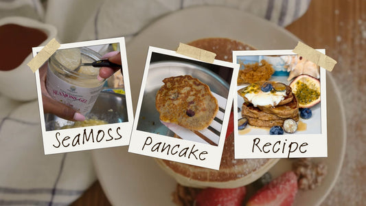 SeaMoss Banana Oat Pancakes