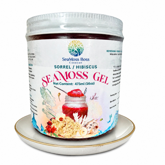 Hibiscus Infused SeaMoss Gel 16oz