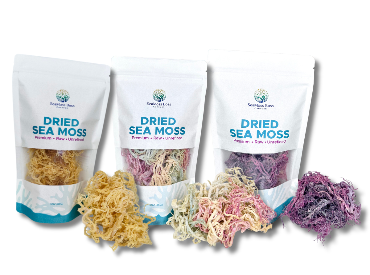Ultra Premium SeaMoss Trio -  (Gold, Green, Purple, & Full Spectrum)