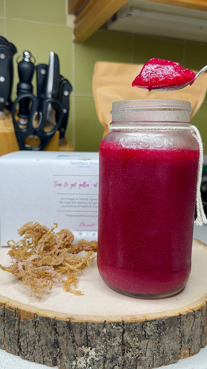 Hibiscus infused Sea Moss Gel DIY kit