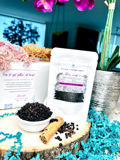 Elderberry infused Sea Moss Gel DIY kit | Makes 32oz Gel