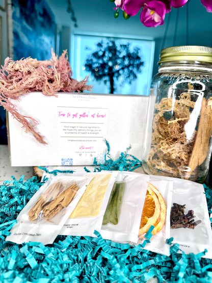 Hibiscus infused Sea Moss Gel DIY kit